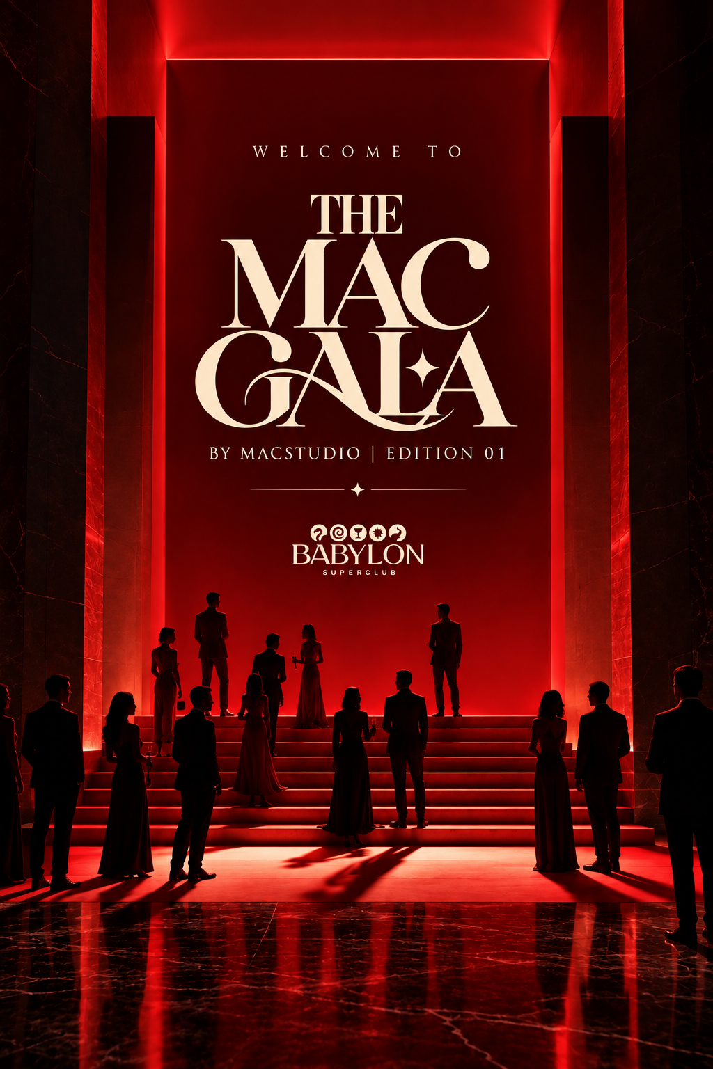 The MAC Gala entrance at Babylon Super Club
